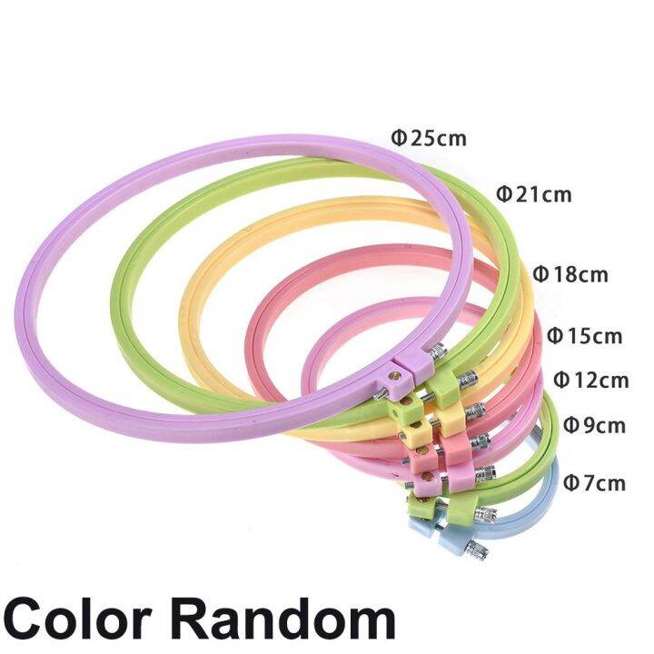 xiegk-สีสัน-มีประโยชน์-เครื่องมือเย็บผ้า-หัตถกรรม-ใส่ห่วง-ห่วงปักครอสติส-เย็บปักถักร้อย-กรอบแหวน