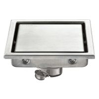 New Invisible 304 Stainless Steel Floor Drain Square 11*11cm Waste Bathroom Shower Drain  by Hs2023