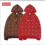 Áo Hoodie Cotton Thêu Chữ Supreme Thời Trang Cho Nam Và Nữ