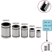 RAMPS 1PCS LM10LUU LML6UU LM8UU LM10UU ตลับลูกปืนเชิงเส้น CNC Shaft Ball Bushings สำหรับ Rod Liner Rail LM12LUU Printer