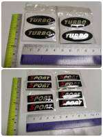 สติ๊กเกอร์ เทเรซิ่นนูน อย่างดี คำว่า TURBO , SPORT sticker ติดรถ แต่งรถ สวย เทอร์โบ สปอร์ต สี่เหลี่ยม วงรี ติดก้านล้อแม๊ค ติดขอบประตู ติดกันสาด