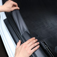 53M รถ3D คาร์บอนไฟเบอร์สติกเกอร์ประตู Sill Anti-Stepping Protector Trunk กันชนด้านข้างกระจก Anti Scratch เทป Auto Decals