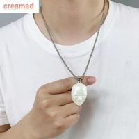 CREAMSD สร้อยสร้อยห้อยคอคอสเพลย์ของขวัญโซ่คอสไตล์เกาหลีต่างหูห้อยสร้อยคออัศวินดวงจันทร์ต่างหูแฟชั่นเครื่องประดับผู้หญิง