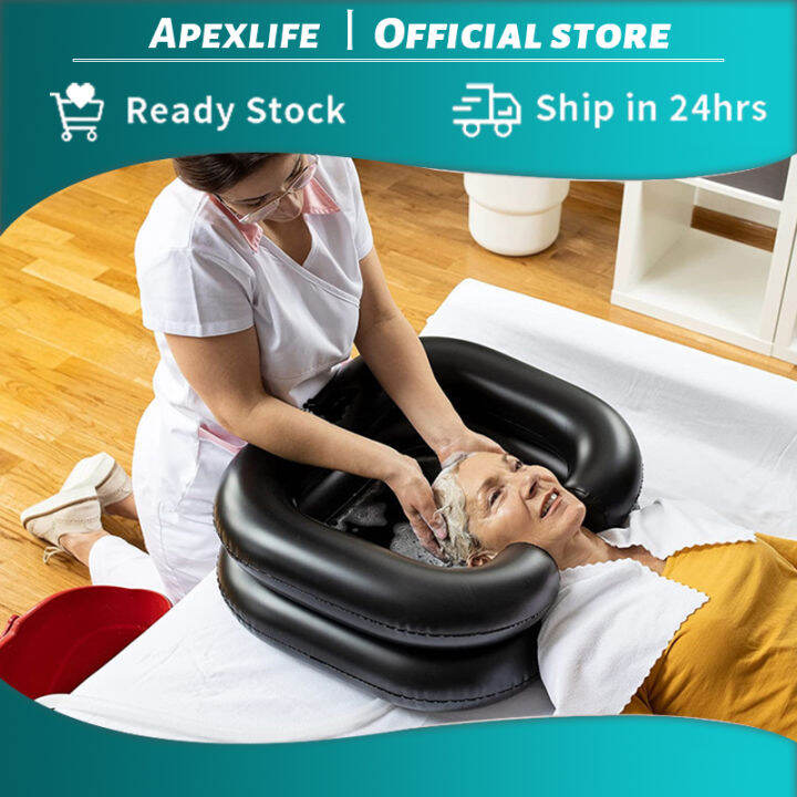 Inflatable Shampoo Basin Tub for The Disabled Portable Hair Washing