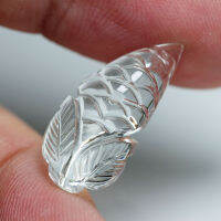 10.65 ct ไวท์ โทแพส แกะสลักข้าวโพด (White Topaz Corn Carving)