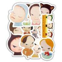 SAINTPAULON 13Pcs Caricature Nara สติกเกอร์รถนารา กาวในตัว อุปกรณ์ตกแต่งรถยนต์ Nara Phone decal สติกเกอร์รูปลอก DIY กราฟฟิตี แล็ปท็อป