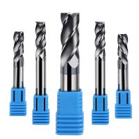 End mill 4mm 6mm 8mm 10mm 12mm 4 slot lengthening high strength tungsten steel milling cutter CNC คาร์ไบด์ coated metal end mill