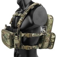 KRYDEX Tactical Flatpack D3 Backpack D3CR Chest Rig Vest Rifle AK M4 Pistol Magazine Pouch Hunting Military Hiking Bag Multicam