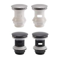 Budget Bathroom Pop Up Drain Sink Waste Filter Stopper Valve PP Material Washbasin Water Head Leaking Stopper Set Click Clack