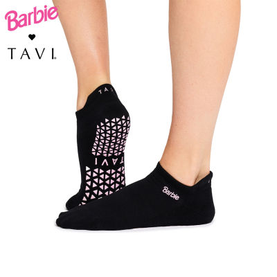 Tavi Grip Savvy Barbie ถุงเท้าพิลาทิส ถุงเท้ากันลื่นไม่แยกนิ้วเท้า (คอลเลคชันบาร์บี้)