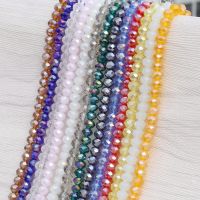 Pick Size 2 3 4 6 8mm Czech Loose Rone Crystal Beads For Jewelry Making Diy Needlework AB Beads