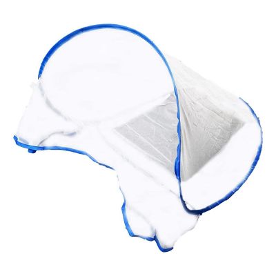 Portable Mosquito Head Net White Antimosquito Cover Mesh Cloth Antimosquito Cover Foldable Pop-Up Travel Mosquito Net for Bed Free Installation-Medium Size