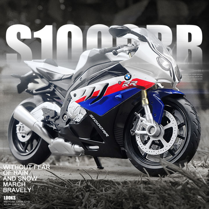 1-12-bmw-s1000rr-ล้อแม็ก-die-cast-รถจักรยานยนต์รุ่นของเล่นยานพาหนะคอลเลกชันเสียงและแสงปิดถนน-autocycle-ของเล่นรถ