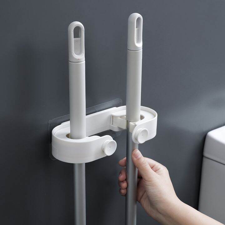 mop-hook-perforation-free-mop-rack-bathroom-strong-wall-mounted-mop-rag-fixed-mop-clip-bathroom-accessories