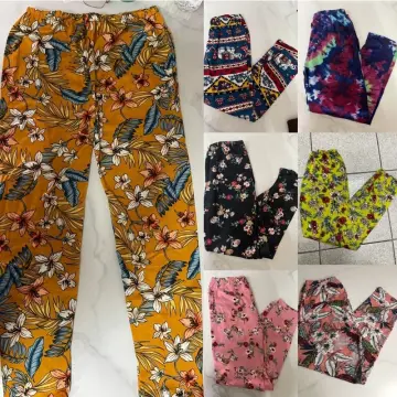 PRINTED LEGGINGS - ASSORTED DESIGN ONLY - FREE SIZE - SMALL TO LARGE - WOMENS  LEGGINGS - TIE DYE - FLORAL - DIFFERENT COLORS - YOGA - ZUMBA - EXERCISE -  WORKOUT - JOGGING - HIGH WAIST - COTTON - COMFORTABLE - PANTS - STRETCHABLE  - AFFORADABLE