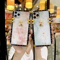 นานาโกะอิเล็กทรอนิกส์ Huawei P30 Lite เหมาะสำหรับเคสโทรศัพท์มือถือสี่เหลี่ยมหรูหรา P40 Mate20 Mate40 Mate30หินอ่อน Nova5ฝาหลังกันตก