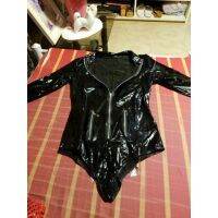 y Underwear PU Leather Leotard Fun Lingerie Leather Clothes Bandage Dance Club Wear