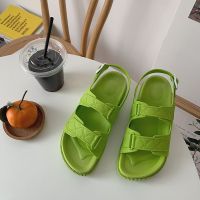 Web celebrity ins tide fashion sandals in the summer of female fairy sea beach holiday flat students Roman shoes