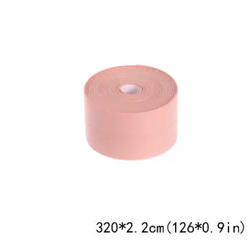 1pc Bathroom Shower Sink Bath Sealing Strip Tape Pink PVC Self Adhesive  Waterproof Wall Sticker For Bathroom, Sink, Bathtub, Toilet