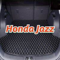 (Ready Stock) For Honda Jazz BOOT CAR PU LEATHER BOOT TRAY CARGO MAT TRUNK CAR KAR BONET