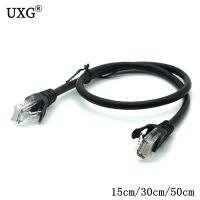 Black 15CM CAT5 CAT5e CAT6e UTP Ethernet Network Cable Male to Male RJ45 Patch LAN Short cable 15CM 30CM 50CM