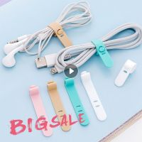 4Pcs Cable Winder Ties Silicone Cable Organizer Wire High Quality Wrapped Cord Line Storage Holder For Phone Earphone MP4 Ties