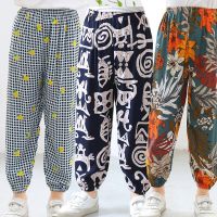 Baby Boy Girl Pants Pyjamas Kids Cropped Pants Nightgown Sleep Bottoms Children Pajamas Cartoon Trousers Sleepwear 2 4 6 8 10Yrs