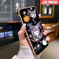 JIUMOO เคสปลอกสำหรับ Samsung J7โปร J7 2018 J7 2017การ์ตูนฮาโลวีน Kuromi เคสโทรศัพท์ซิลิโคนกันกระแทกบางๆหรูหราชุบคลุมทั้งหมดป้องกันเลนส์กล้องเคสนิ่ม