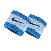 Nike ผ้ารัดข้อมือ Swoosh Wristbands | Photo Blue/Celestine Blue ( N.000.1565.425 )