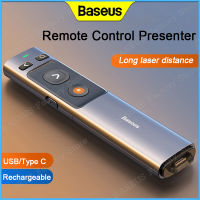 *Baseus Remote Controller PPT Pen Wireless Presenter Pointer 2.4GHz Type-C for Projector USB Bluetooth Pointer Presenter Office Working Accessory