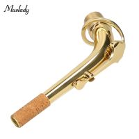 Gold Plated Alto Saxophone Neck Brass Bend Neck Sax Replacement Part Sax Accessory Woodwind Instrument With A Cork