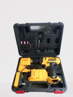 สว่านแบต สว่านไร้สาย Dewalt  48V 3 ระบบ เจาะไม้ เจาะเหล็ก เจาะปูน (กระแทก) ขันน็อต ปรับท็อคได้ 18 ระดับ lสีเหลือง ปรับช้า เร็วได้  ปรับซ้ายขวา