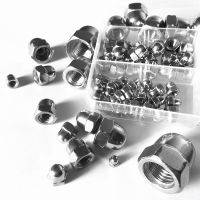 Acorn Nut  Free Shipping 115pcs Acorn Nut M3 M4 M5 M6 M8 M10 304  Stainless Steel Hexagon Dome Cap Nut Blind Nut Assortment Kit Nails  Screws Fastener