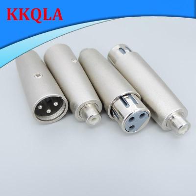 QKKQLA Shop 1pcs 3pin core XLR Female male To RCA Female Audio Adapter socket converter cable speaker Connector For Microphone Speaker a1