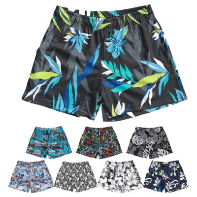 【CC】 New Fashion Floral Print Quick-Drying Mesh Shorts Breathable Loose Beach Hot Pants
