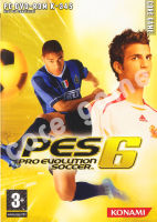 PES pro evolution soccer 6  แผ่นเกมส์ แฟลชไดร์ฟ เกมส์คอมพิวเตอร์  PC โน๊ตบุ๊ค