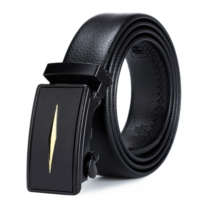 Automatic Meteor Pattern Full Black Belt Tali Pinggang Lelaki Automatik ...