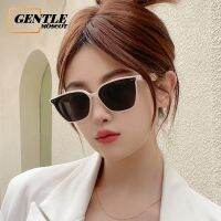 (GENTLE MOSCOT)  แว่นกันแดดทรงสี่เหลี่ยมคลาสสิกวินเทจสำหรับผู้หญิง2023 New Trendy Anti Uv Travel Sun Glasses