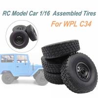 WPL Original RC Model Car 1/16 WPL C34 Assembled Tires for Truck Parts