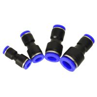 Pneumatic Fittings Fitting Plastic Connector PU PG 4mm 6mm to 8mm 10mm Air water Hose Tube Push in Straight Gas Quick Connectors Pipe Fittings Accesso