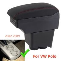 ที่วางแขนตัวแอลสำหรับโวล์คสวาเก้น VW โปโล Mk4 2002 2004 2005 2006 2007 2008 2009โปโล Vivo 2010กระเป๋าบรรจุคอนโซลศูนย์ที่พักแขน