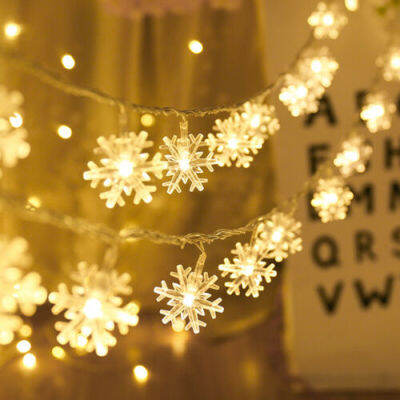 20LED String Fairy Lights Snowflake Starry วันเกิดงานแต่งงานตกแต่งงานปาร์ตี้ #1