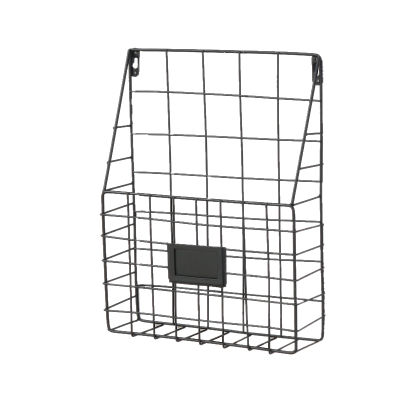 Metal Mesh Wire Shelf Hanging Folder Mail Document Organizer Newspaper Magazine Storage Shelf Wall Shelves