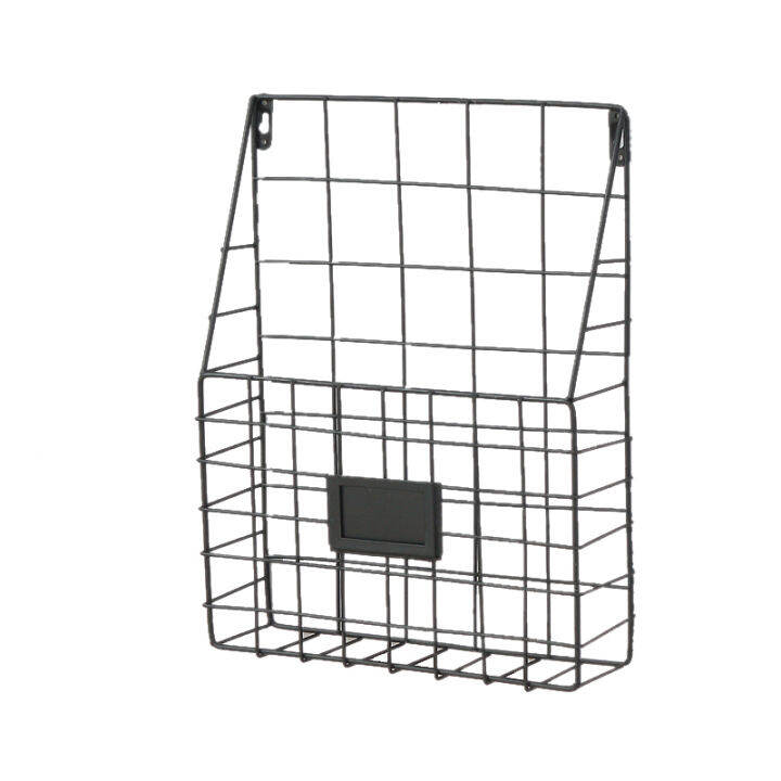 metal-mesh-wire-shelf-hanging-folder-mail-document-organizer-newspaper-magazine-storage-shelf-wall-shelves