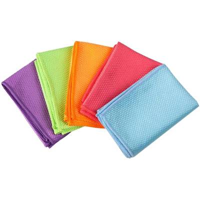 2ชิ้นเกล็ดปลาผ้าขนหนูผ้าสำลีฟรี Nanoscale Dishtowel ไมโครไฟเบอร์ทำความสะอาดผ้าสำหรับกระจกหน้าต่างกระจกรถยนต์สแตนเลสโปแลนด์