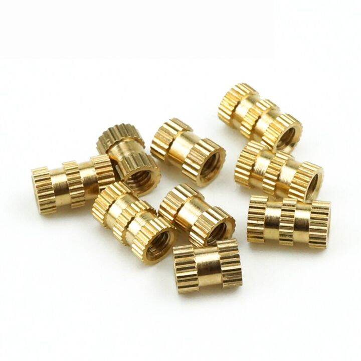 luhuichang-m2-m3-m4-injection-molding-nut-copper-inserts-brass-insert-fastener-knurled-nuts-knurling-embedded-parts-nails-screws-fasteners