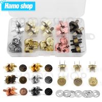 20sets/lot 14mm 18mm Wallet Button Magnet Buckle Buttons Metal Snap Thickening Magnetic Automatic Adsorption Buckle Installation Haberdashery