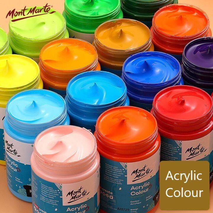 mont-marte-300ml-สีอะคริลิคเมทัลลิค-สีอะคริลิค-colour-ภาพวาดมือผนังพิกเมนท์กันน้ำ