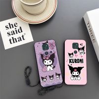 Motorola Moto G4 G5 G5S G6 G8 G9พร้อมเคสพลัง Lite เคสเคสโทรศัพท์ป้องกัน Kuromi สุดน่ารัก