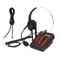 Noise Cancellation Corded Telephone with Headset Dialpad Caller ID for House Call Center Office